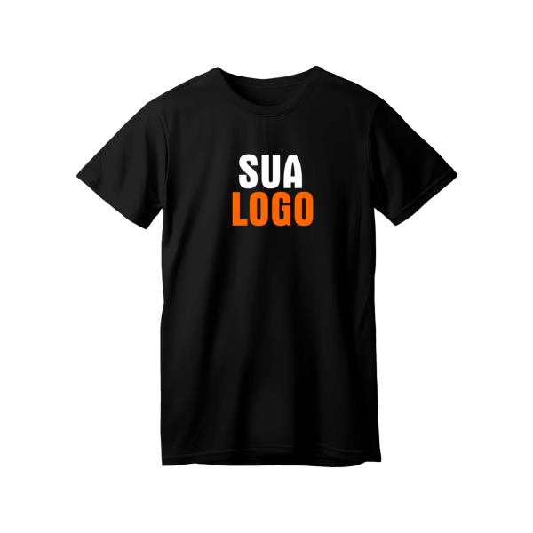 Camiseta personalizada com a sua logo, estampa DTF